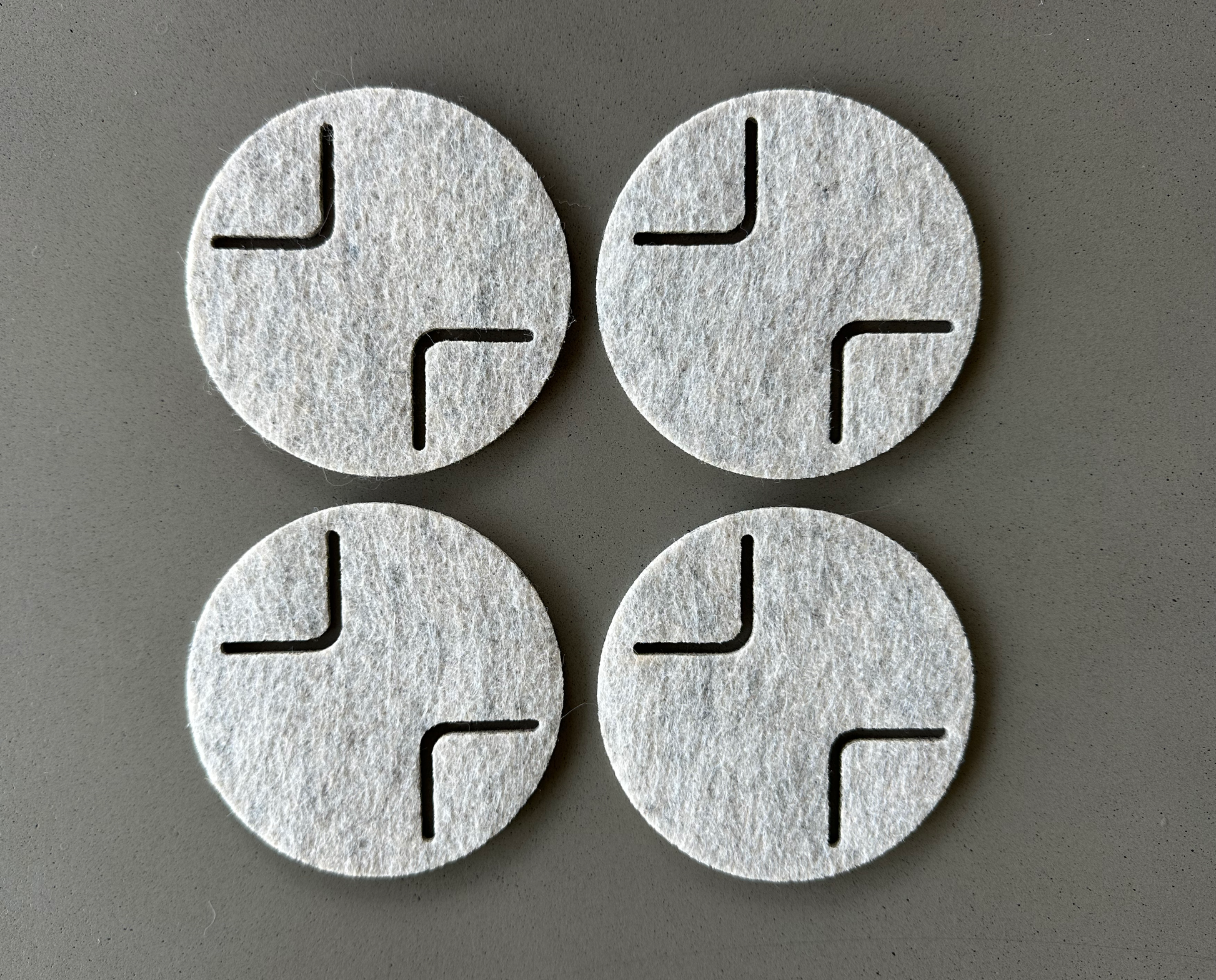ROUND Coasters - set of 4