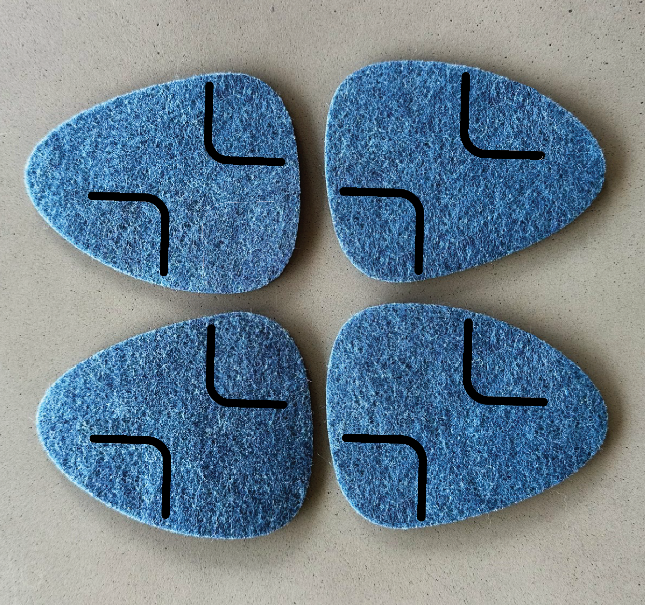 PEBBLE Coasters - set of 4