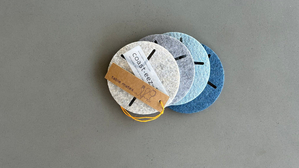 ROUND Coasters - set of 4 - multi color