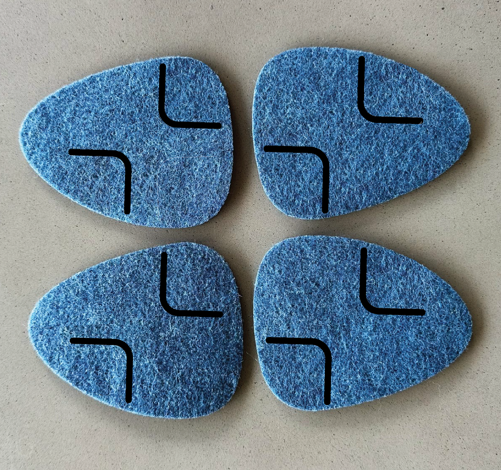PEBBLE Coasters - set of 4