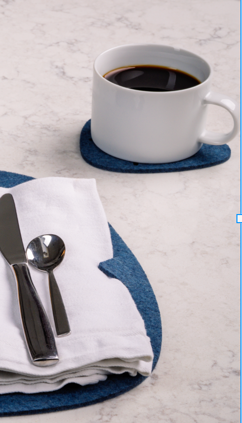 PEBBLE Coasters - set of 4