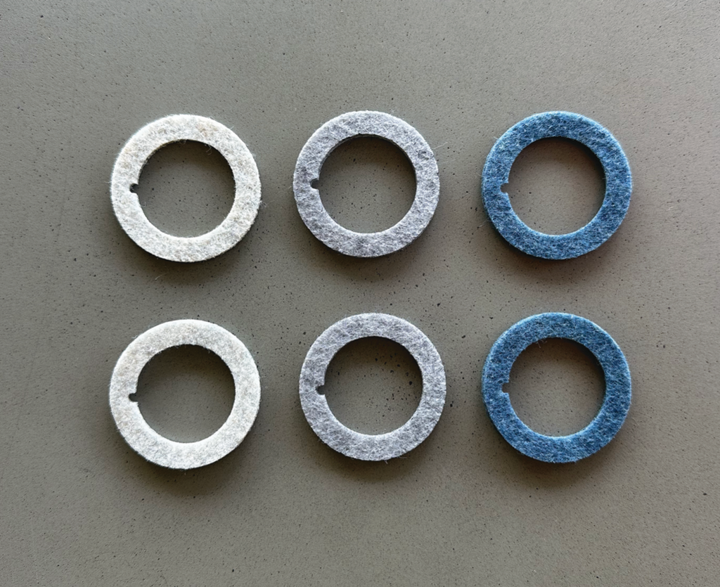 Napkin rings - set of 6 - mixed colors