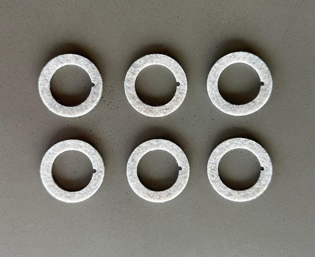 Napkin rings - set of 6 - single color