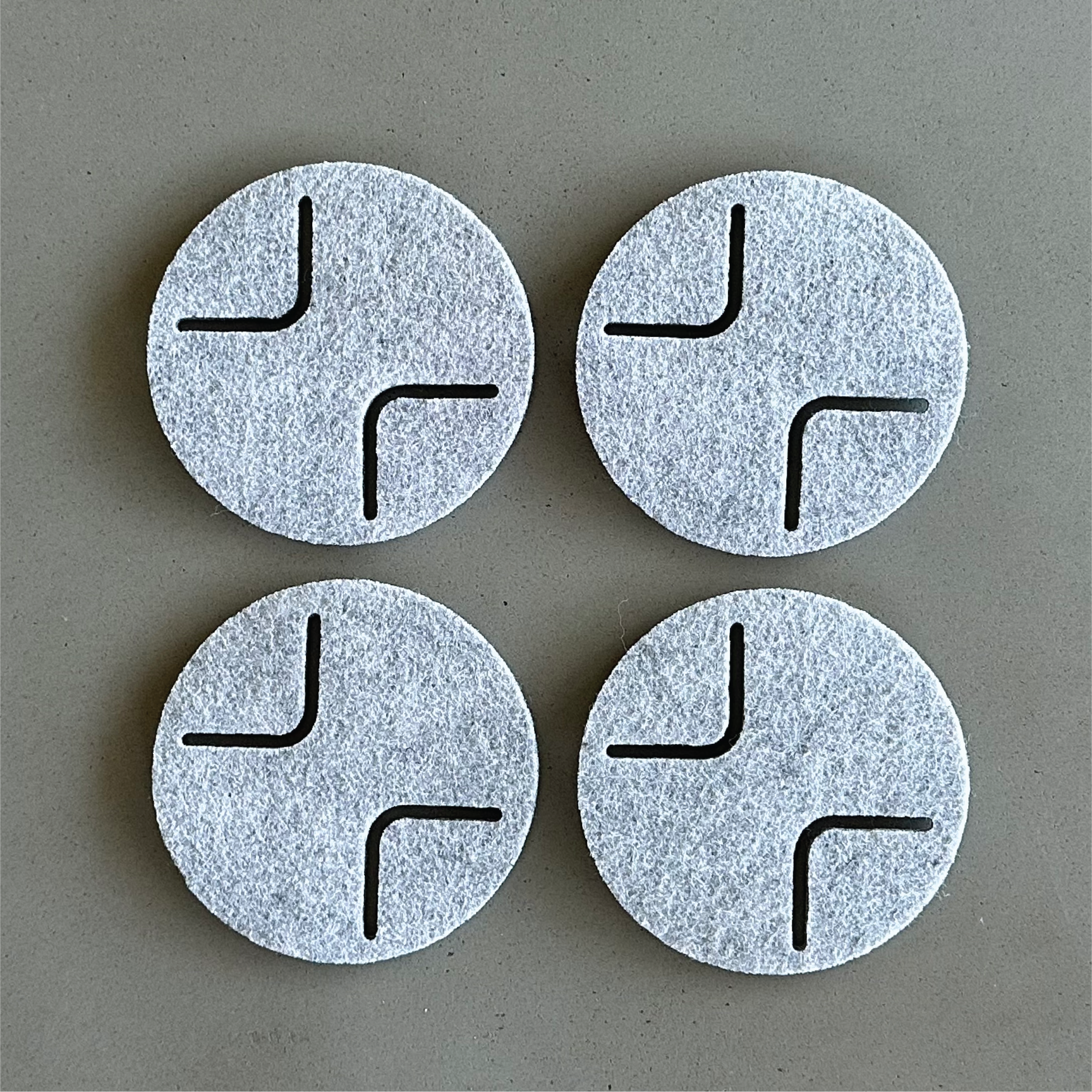 ROUND Coasters - set of 4