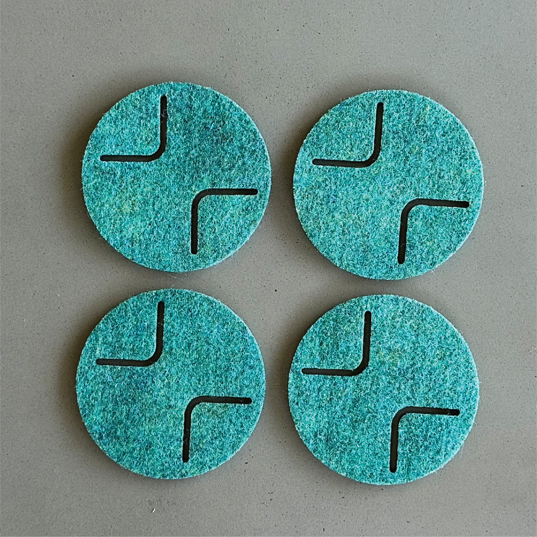 ROUND Coasters - set of 4