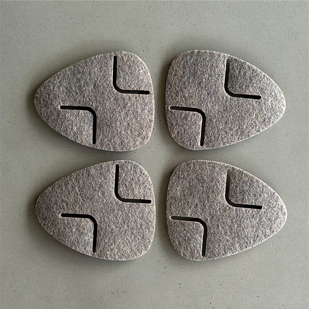 PEBBLE Coasters - set of 4