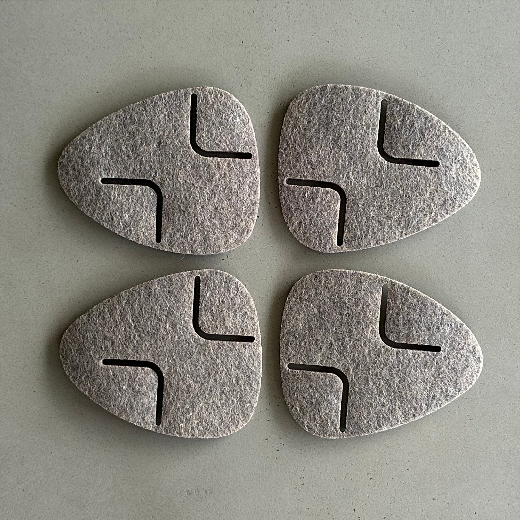 PEBBLE Coasters - set of 4