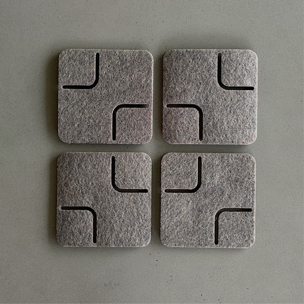 RECTANGLE Coasters - set of 4