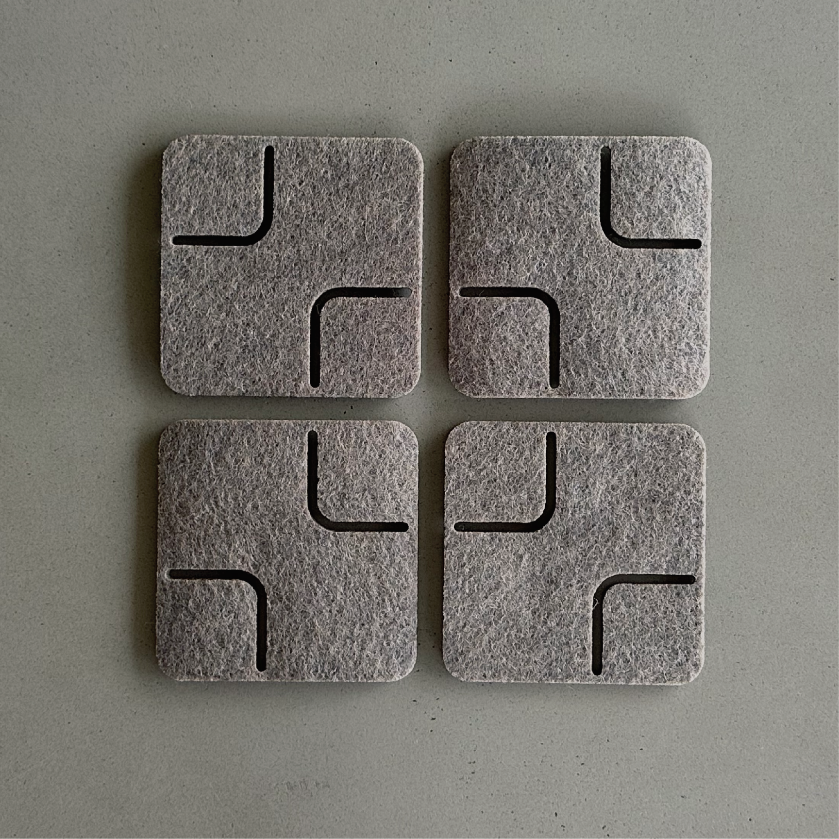 RECTANGLE Coasters - set of 4
