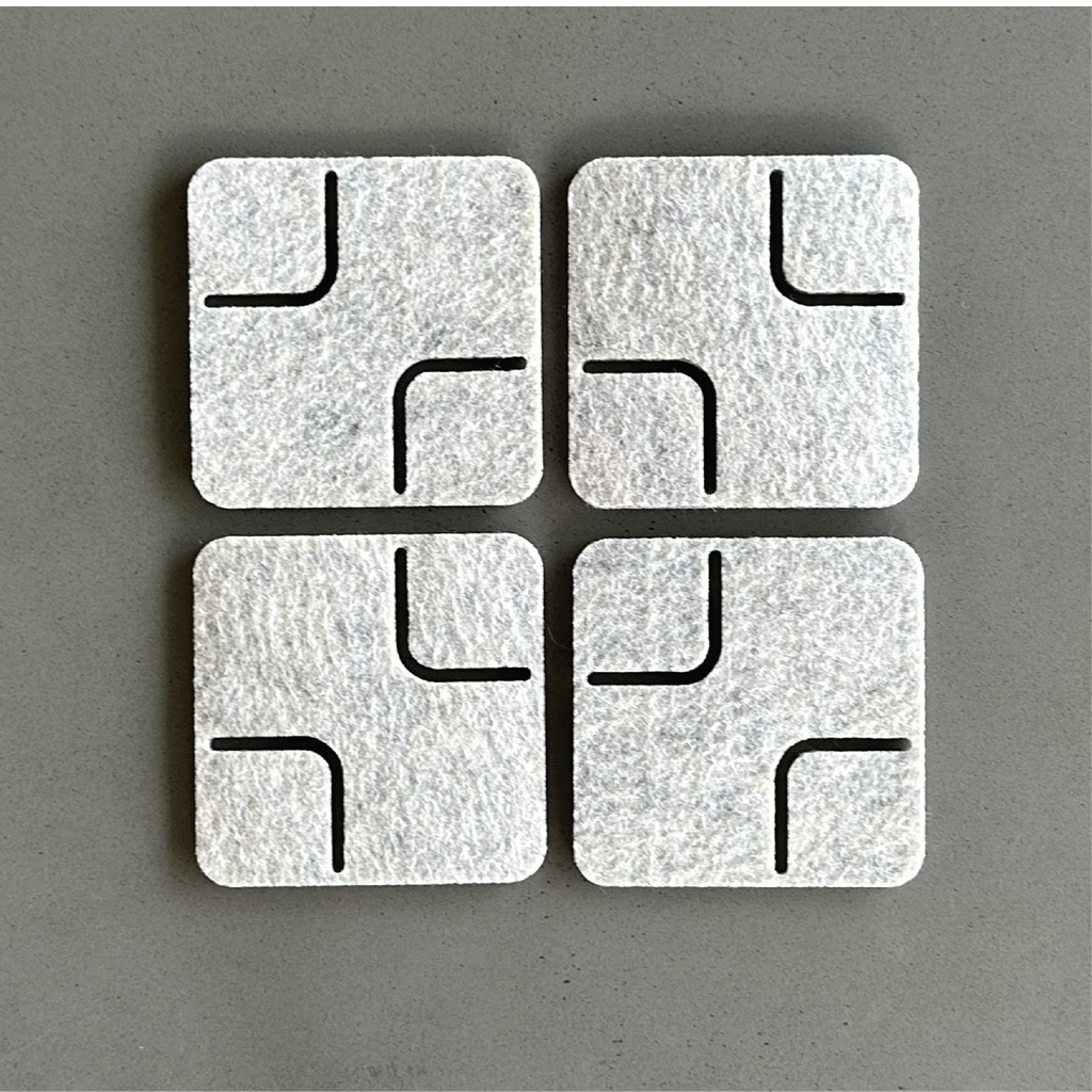 RECTANGLE Coasters - set of 4