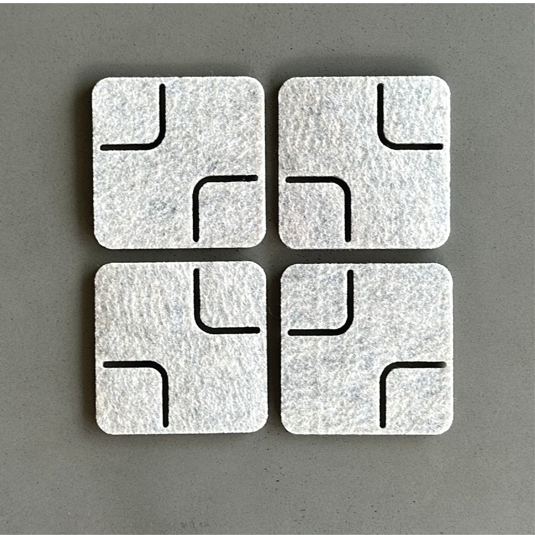 RECTANGLE Coasters - set of 4