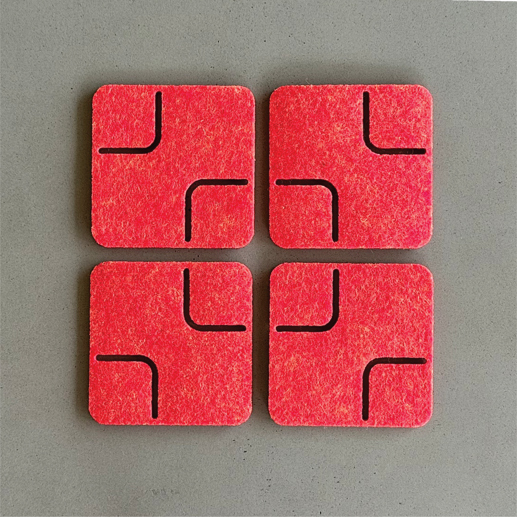 RECTANGLE Coasters - set of 4