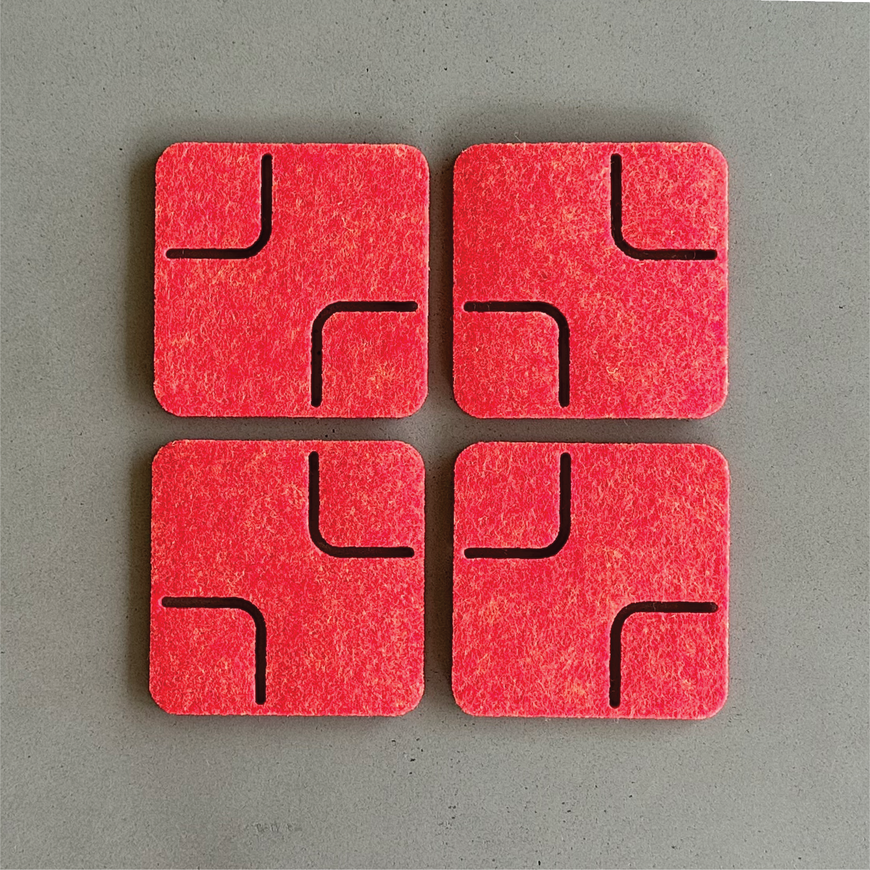 RECTANGLE Coasters - set of 4
