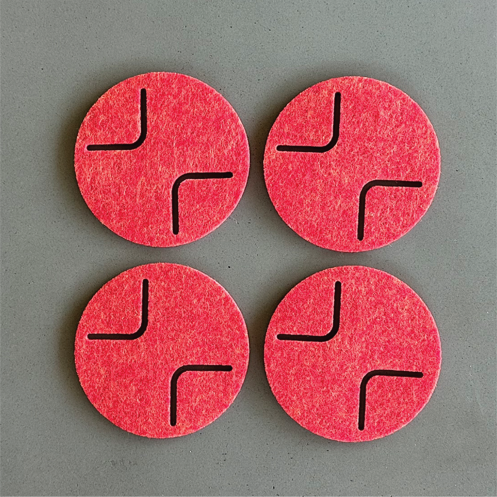 ROUND Coasters - set of 4