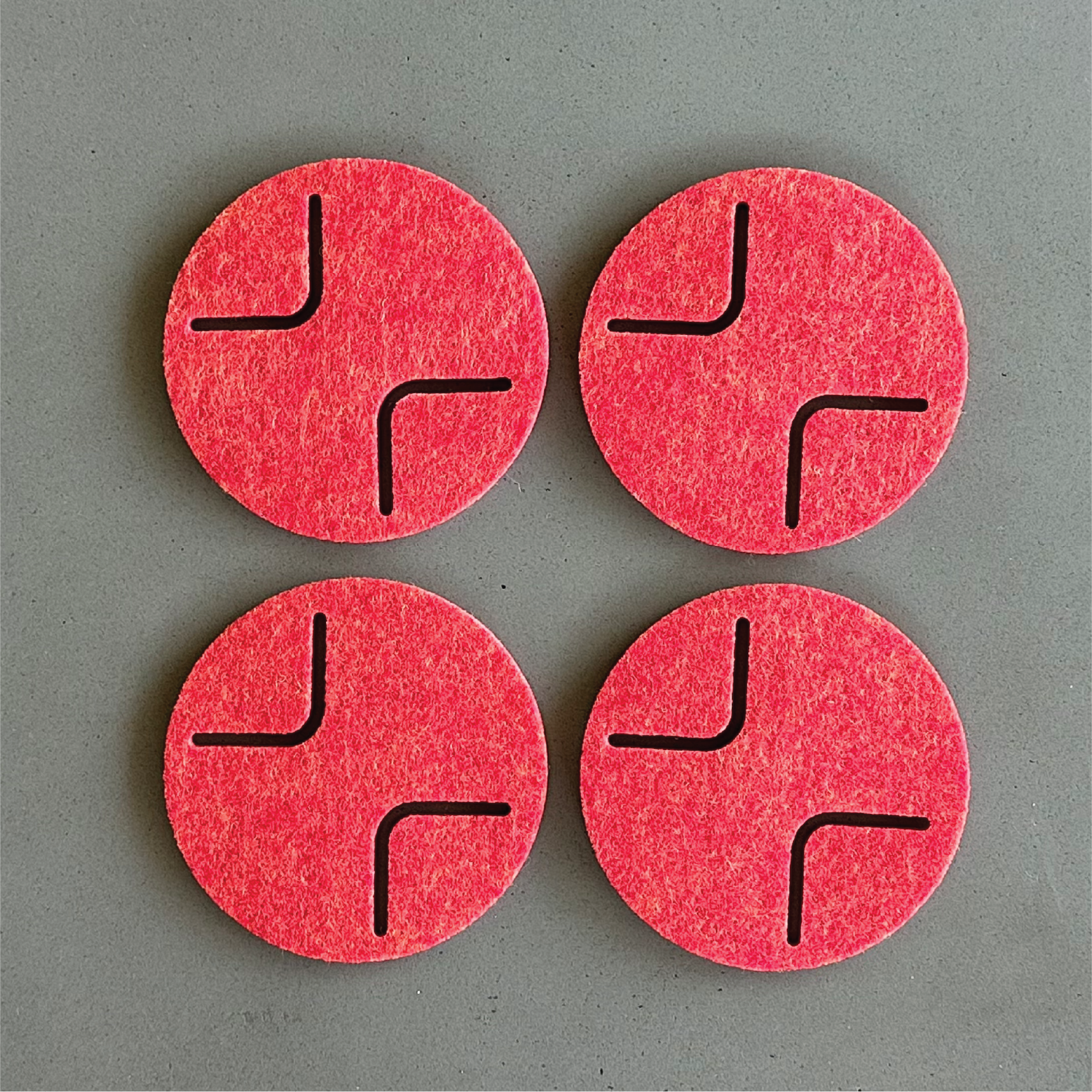 ROUND Coasters - set of 4