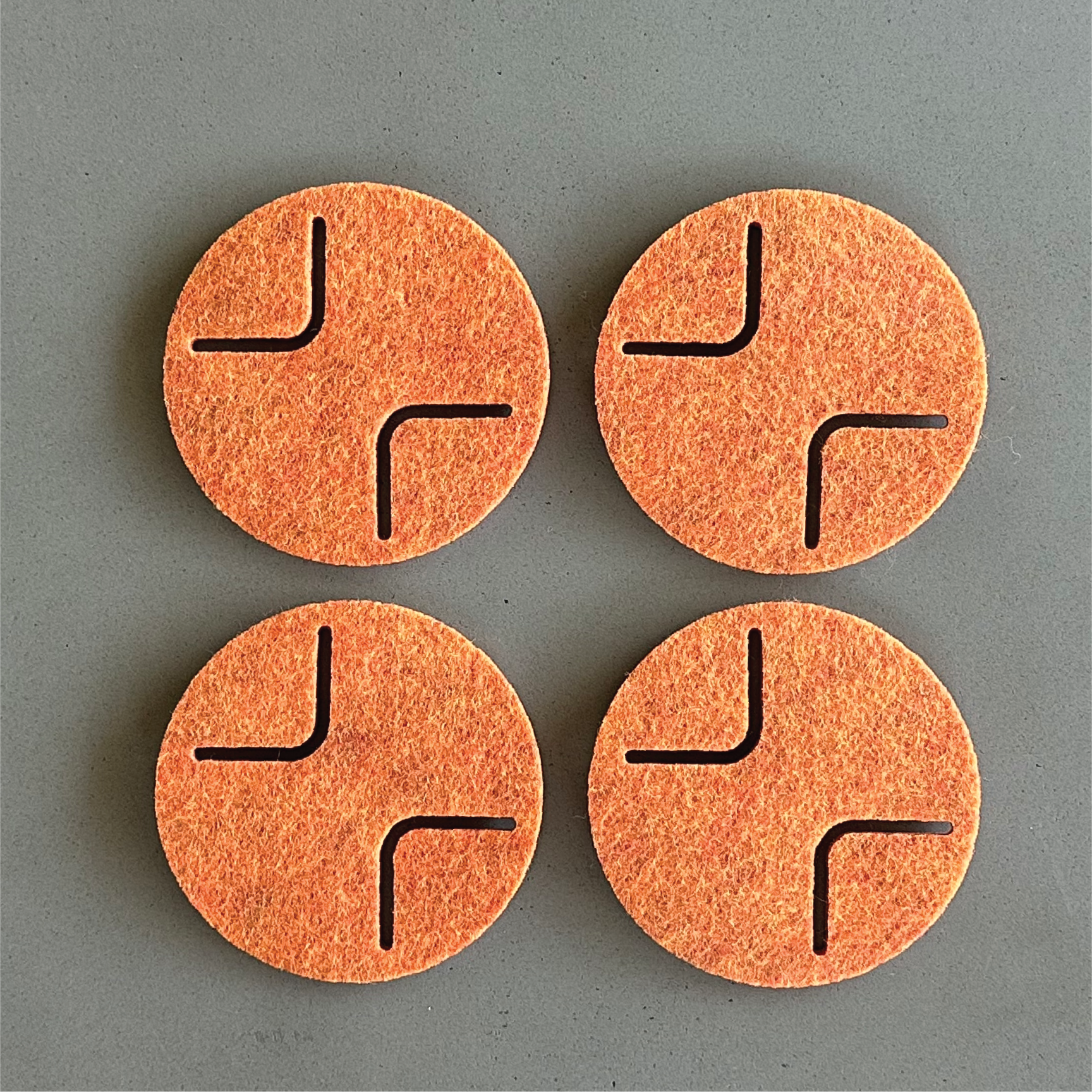 ROUND Coasters - set of 4