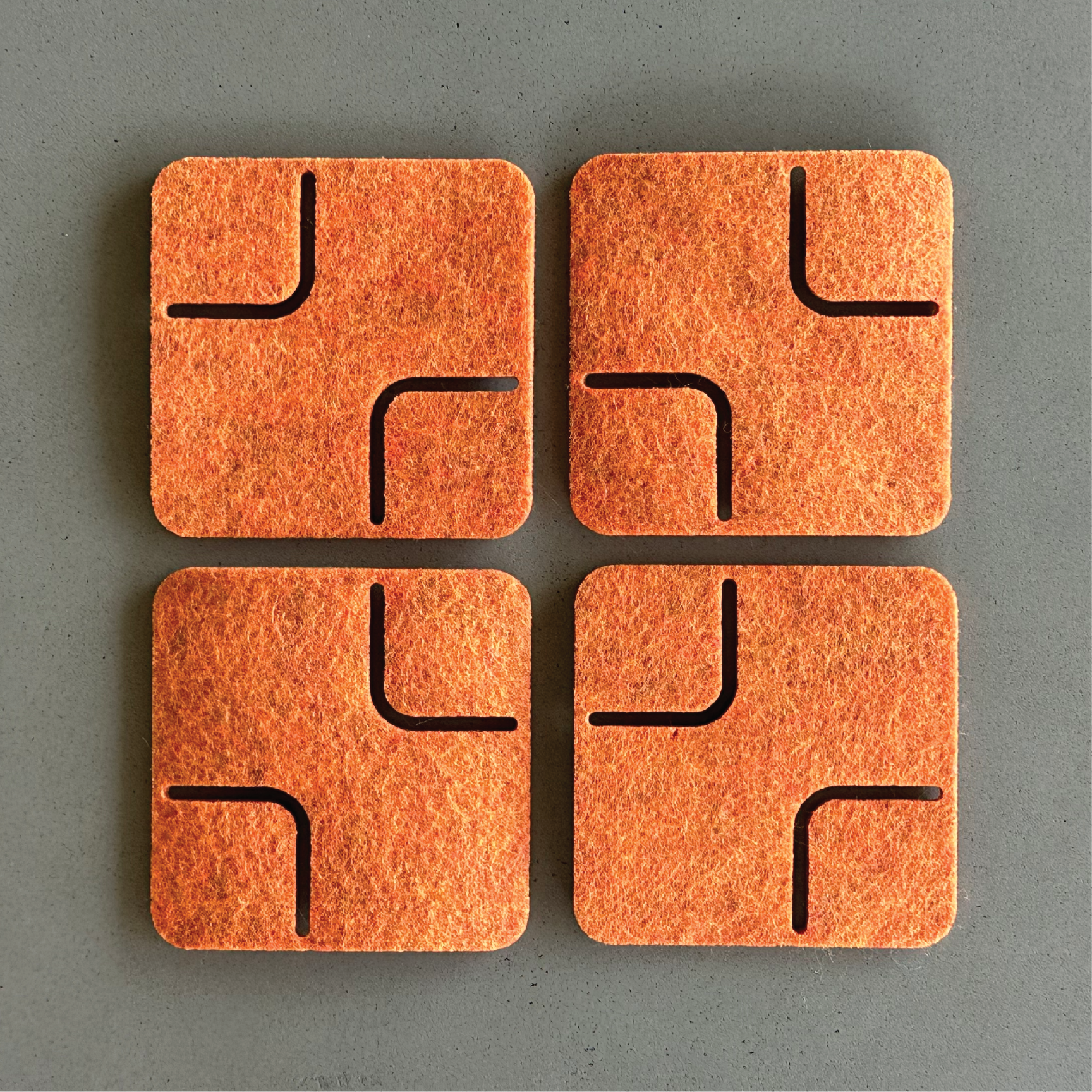 RECTANGLE Coasters - set of 4